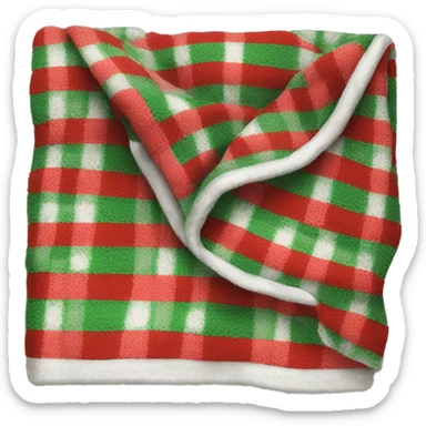 christmas blanket folded sticker