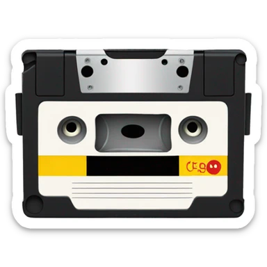 VHS cassete sticker