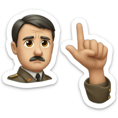 Hitler et son signe sticker