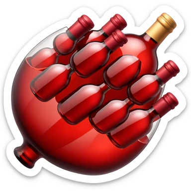 wine colored sticker