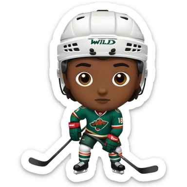 Minnesota wild hockey  sticker