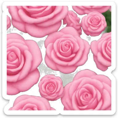 Eine Pfingstrose in rosa sticker