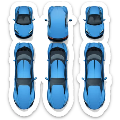 McLaren Artura blue  sticker