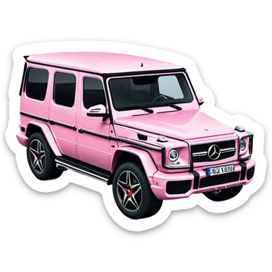 entire Mercedes-Benz G63 AMG elegance light pink sticker
