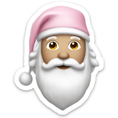 Light Pink Santa with white skin sticker