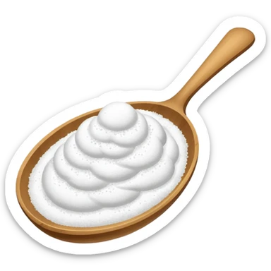 Spoon with white powder  sticker