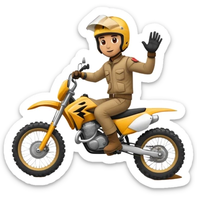 Man on a dirtbike sticker