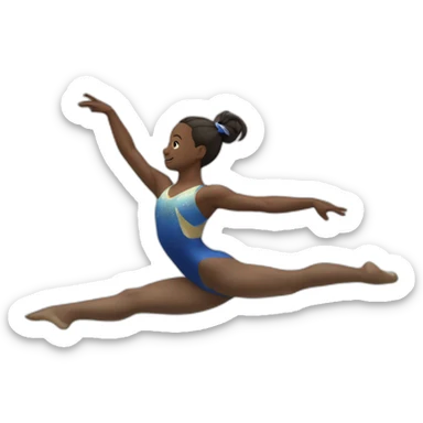 Coréenne gymnaste  sticker