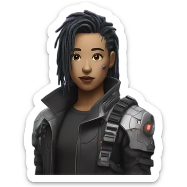 V cyberpunk  sticker