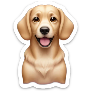 Dog in rasberries sticker