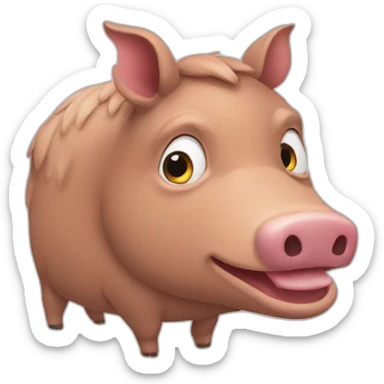 Cerdo salvaje sticker