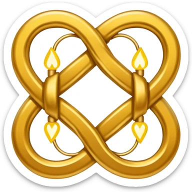 Symbol that represents the union of people sticker