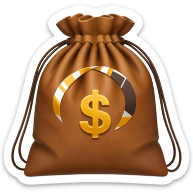 empty cash bag sticker