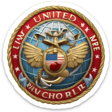 United States Marine Corps Eagle Globe and Anchor sticker
