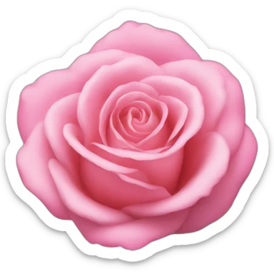 una rosa de color rosa sticker