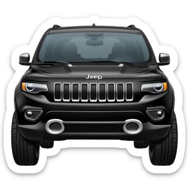 2023 Jeep black color Jeep emoji suv sticker
