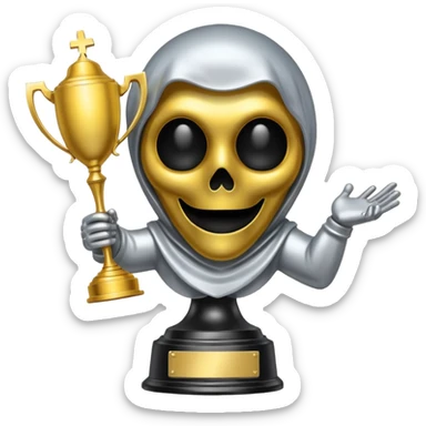 trofeu ghostface sticker