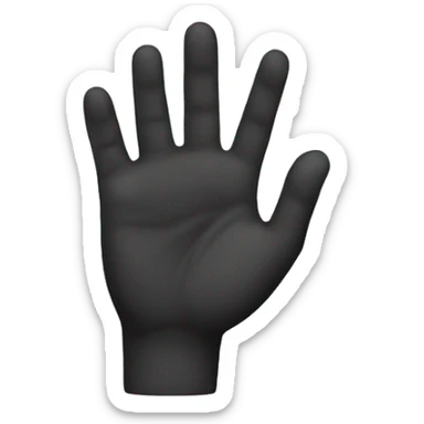 Letter B hand emoji sticker