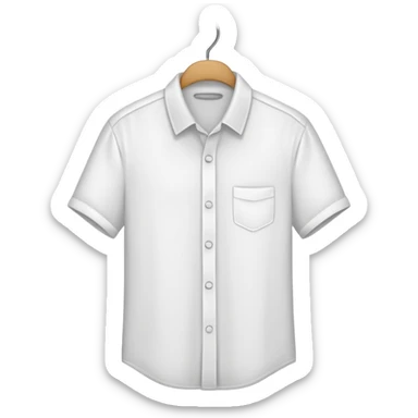 shirt hanged on a hanger sticker