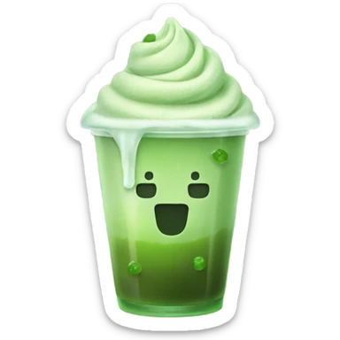 Iced matcha sticker