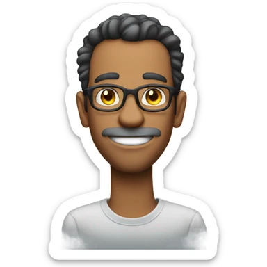 Tall goofy male that is dumb sticker