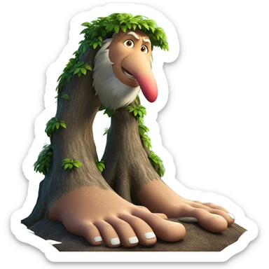 pokemon in a forest setting sticker