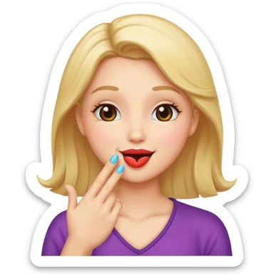 Blowing kisses  sticker