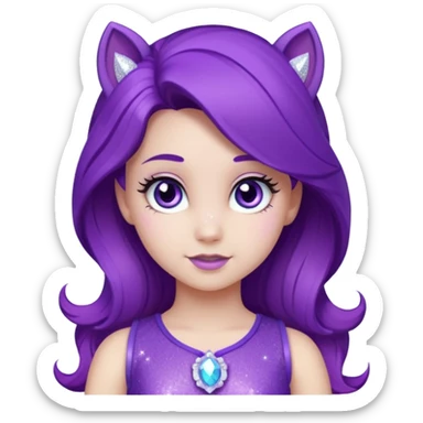 1 girl my little pony rarity sticker