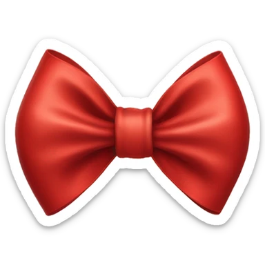 Red bow sticker