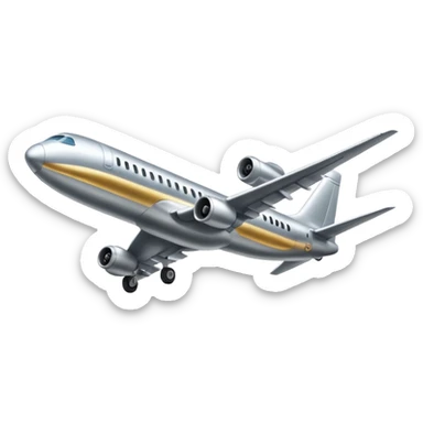 plane landing sticker