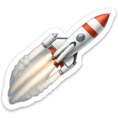 fast rocket launch sticker