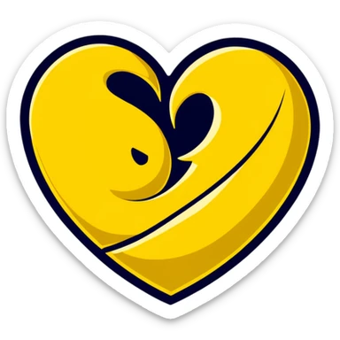 Wu-Tang Clan logo with heart sticker