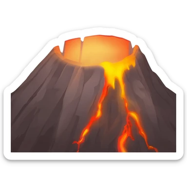 volcano sticker