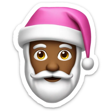 Pink Santa Claus  sticker