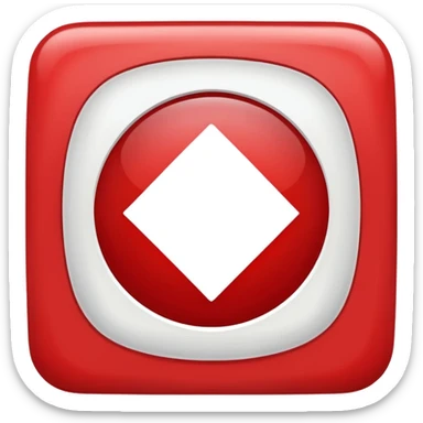 mach mir ein rotes viereck mit einem weißen x drinnen sticker