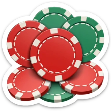 poker chips sticker