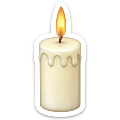 A simple candle sticker