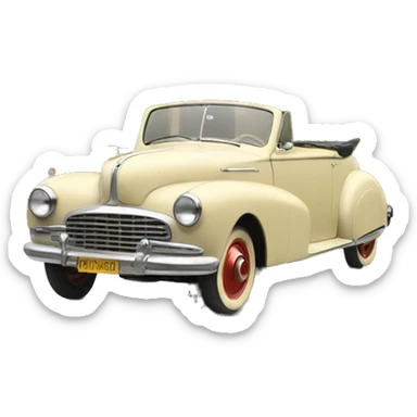 Vintage car sticker
