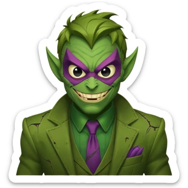 Green goblin's Spiderman  sticker