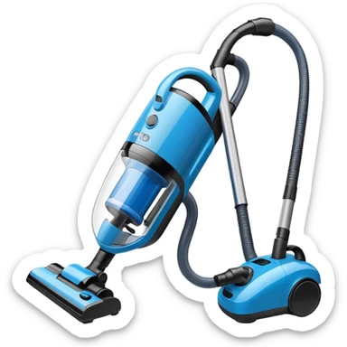 blue cordless vacuum sticker