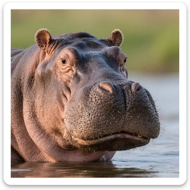 Hippopotamus sticker