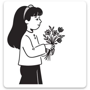 hair accessories including bows, hairbands, scrunchies, and clips in pastel colors dd9fb0, ffc6d3, a3bfc9, c4bee2, f1b091, hand-drawn doodle style sticker