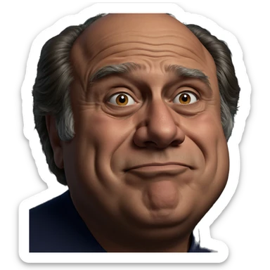 realistic portrait of older boy sticker