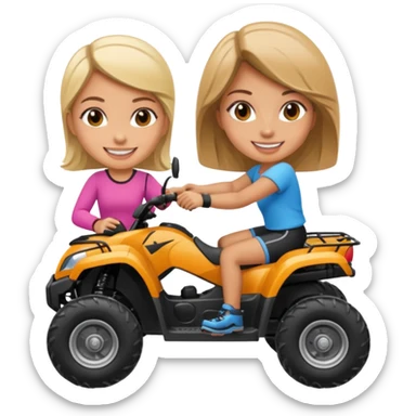 Atv girls sticker