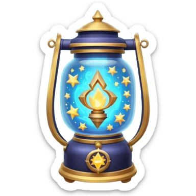 cosmic magic lantern object icon, floating lantern with arcane energy, swirling stars inside, glowing ancient runes, epic fantasy aura, 3D cartoon, mobile game icon style, centered, clean background, no text, no watermark
 sticker