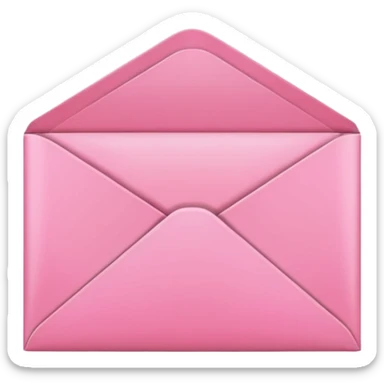 pink envelope icon sticker