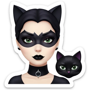 Catwoman face sticker