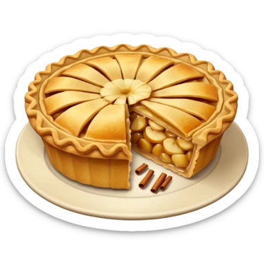 Apple pie sticker