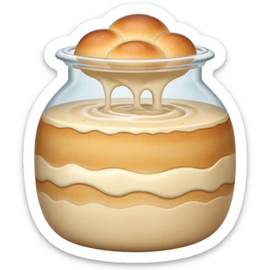 Sourdough starter emoji sticker