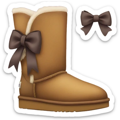 Uggs with bows sticker